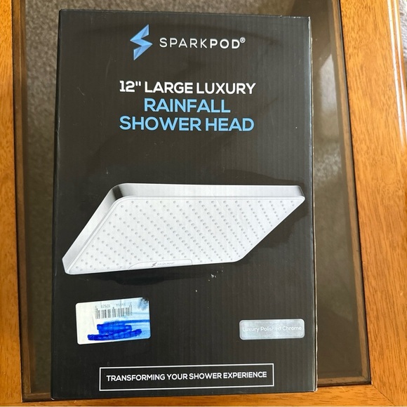 12" Large Luxury Rainfall Shower Head - White - Picture 2 of 3